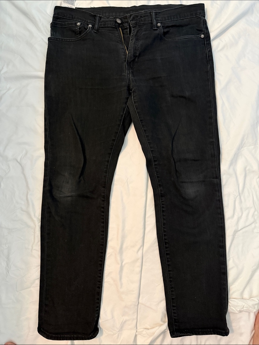 Levi's Men's 511 Slim Fit Black Stretch Jeans with Subtle Fade